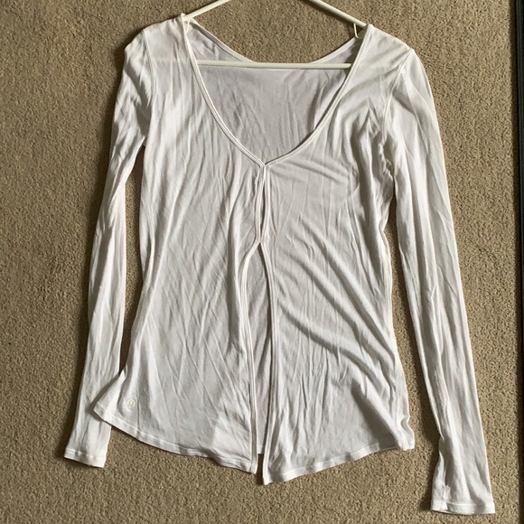 Lululemon tie back long sleeve top - Picture 2 of 4